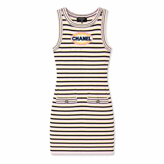 C STRIPES DRESS
