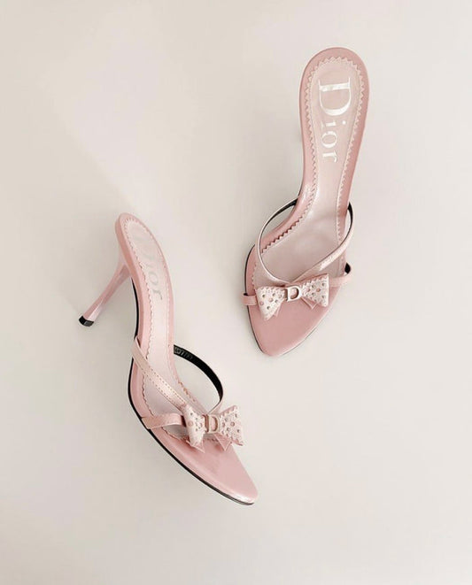 D PINK BIW LEATHER HEELS