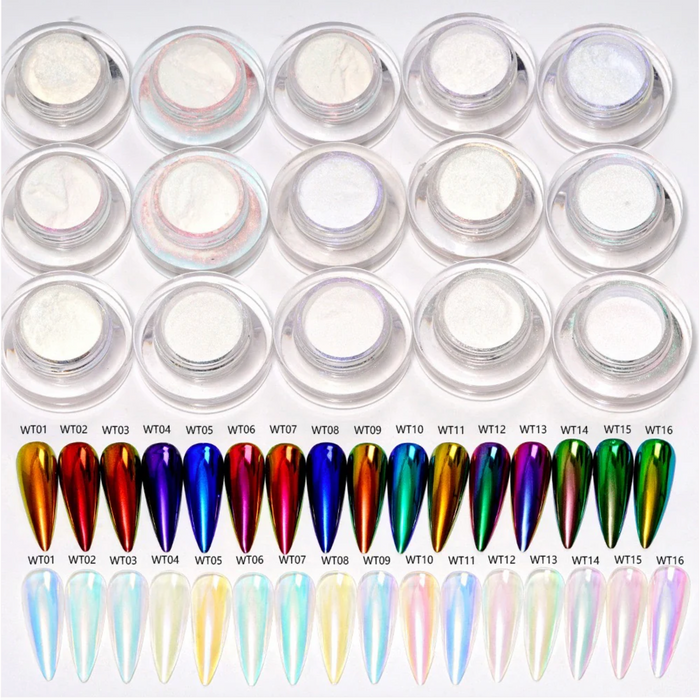 Chrome Powder - Aurora (WT08)-NMD-Gel Essentialz