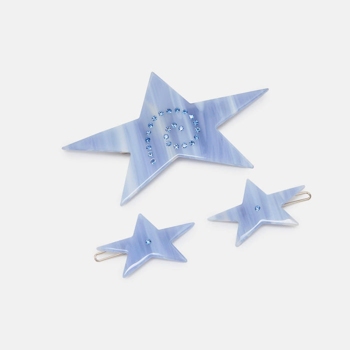Chunks Hair Clip Pack in Stars