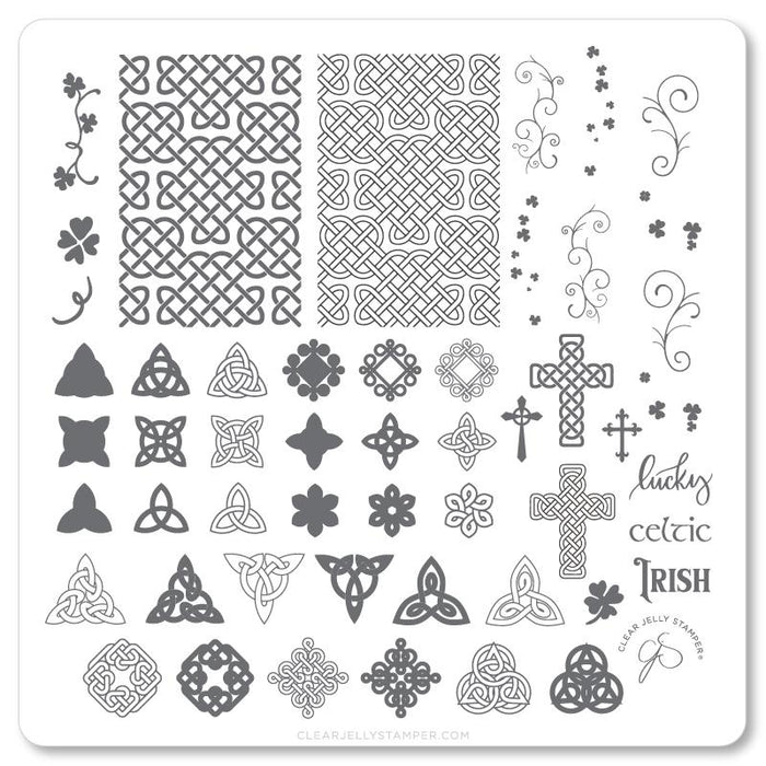CJSH-049 Celtic Charm | Clear Jelly Stamping Plate