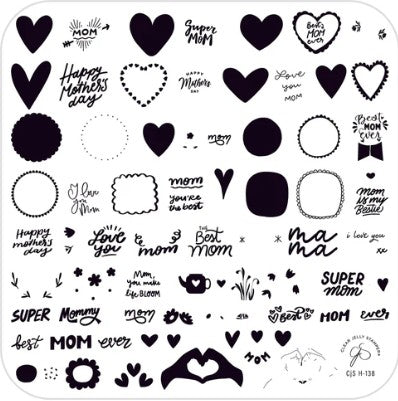 CjSH-138  Super Mom! |  Clear Jelly Stamping Plate