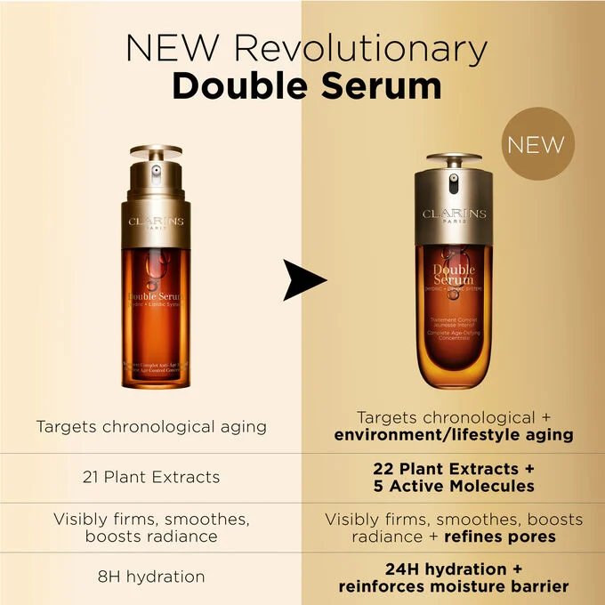 Clarins Double Serum For Face (Hydric + Lipidic System )