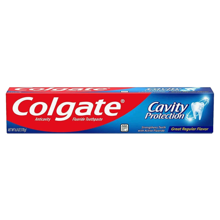 Colgate - Cavity Protection Toothpaste with Fluoride Regular 8 oz ae -  5 Value Pack -