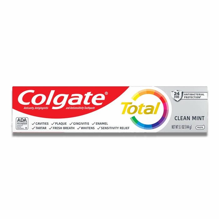 Colgate - Total Antibacterial Protection Toothpaste Mint 5.1 oz - 24 Pack