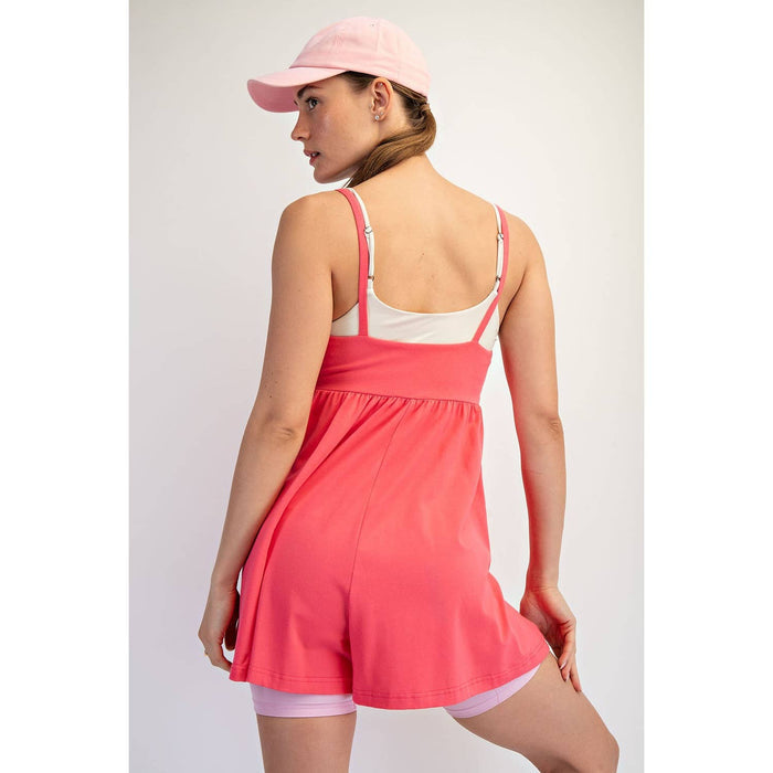 COTTON LYCRA STRAPPY SUMMER ROMPER