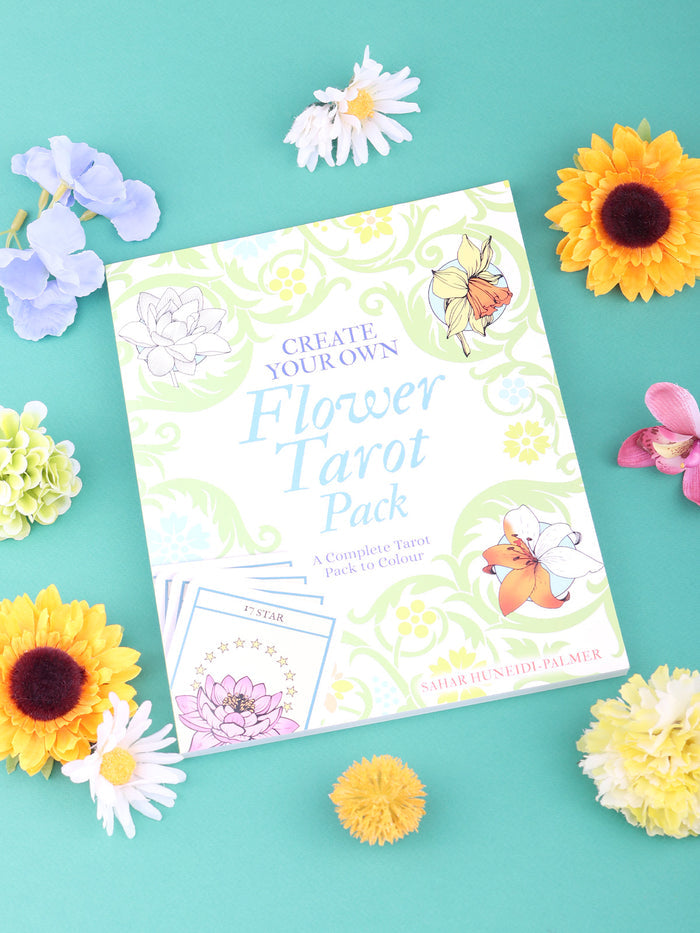 Create Your Own Flower Tarot Deck—A Complete Tarot Deck to Colour | One Colour-Image 1