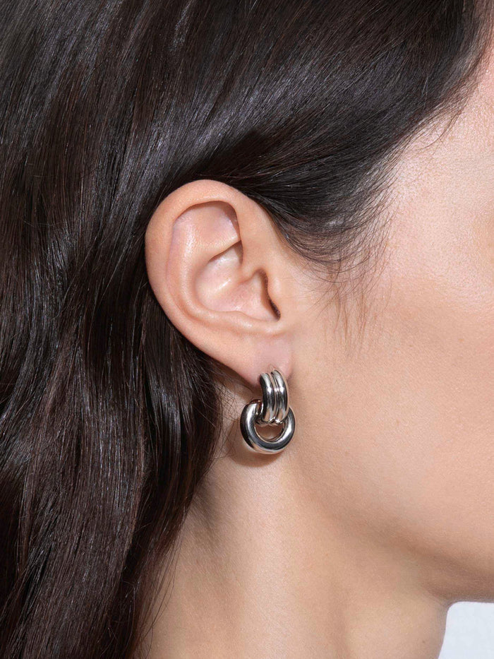 Cyrus Palladium-Plated Hoop Earrings