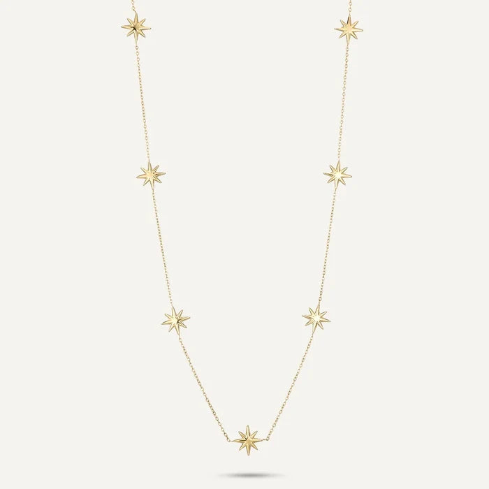 D& X London Vibes 18K Gold Plated Star Necklace