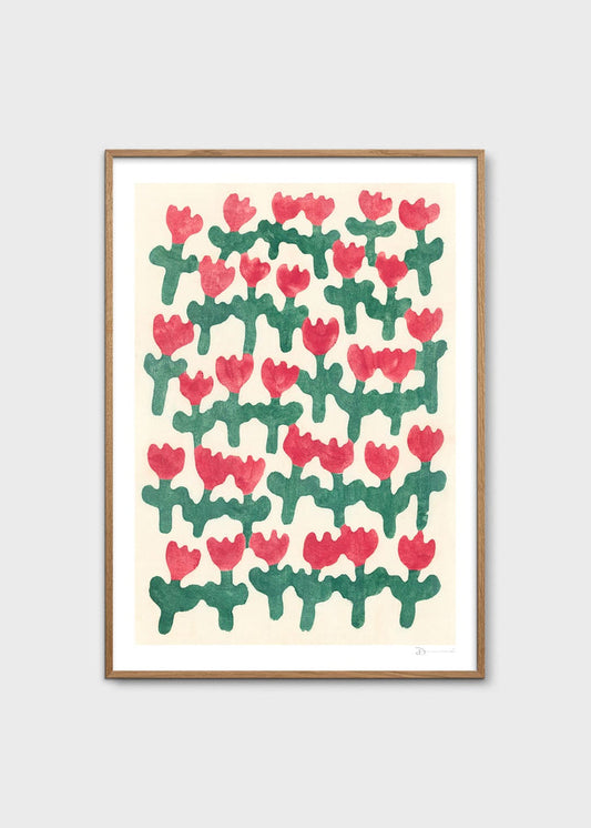 Dancing Red Flowers by Donchi