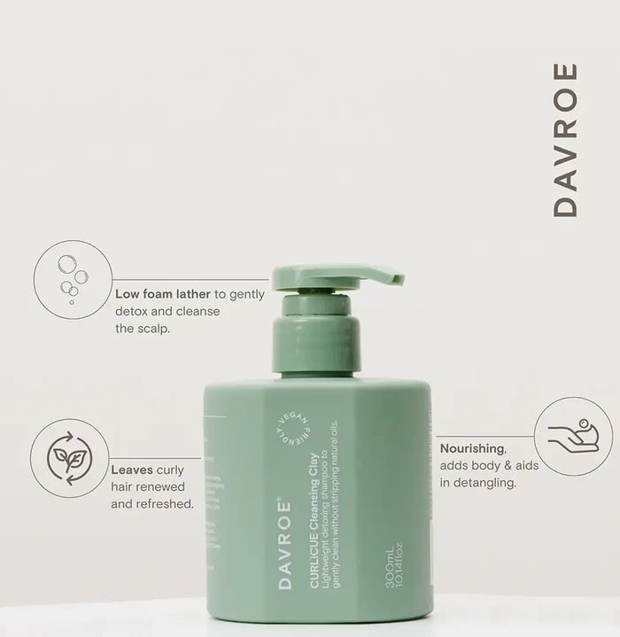 Davroe CURLiCUE Cleansing Clay Shampoo 300ml