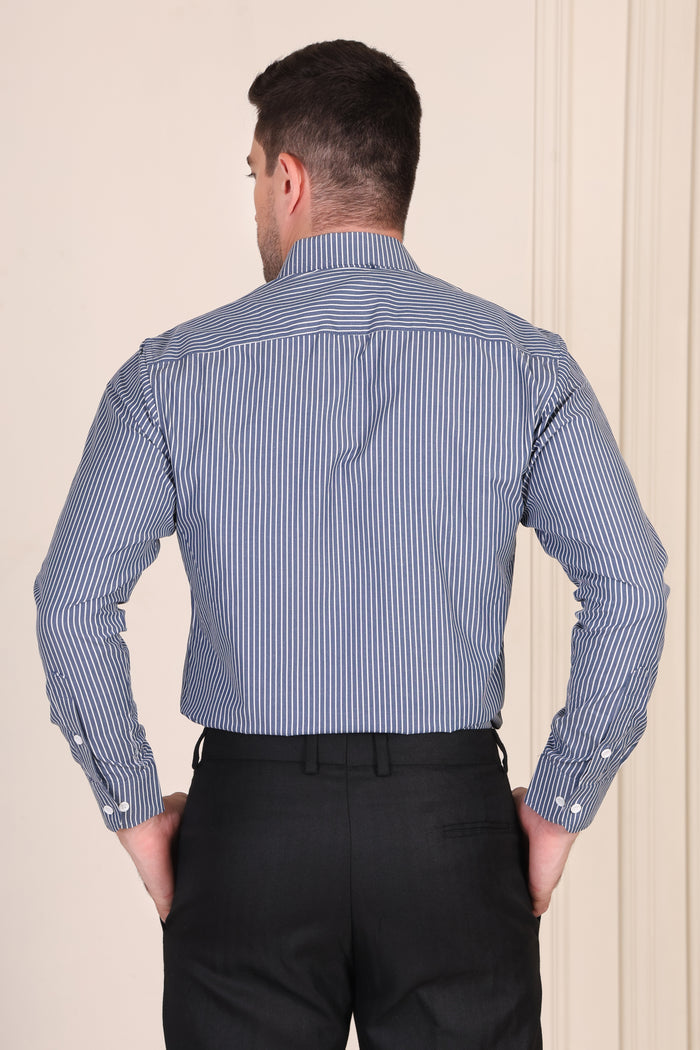 Deep Navy Stripe One Piece Collar by Italian Vega®