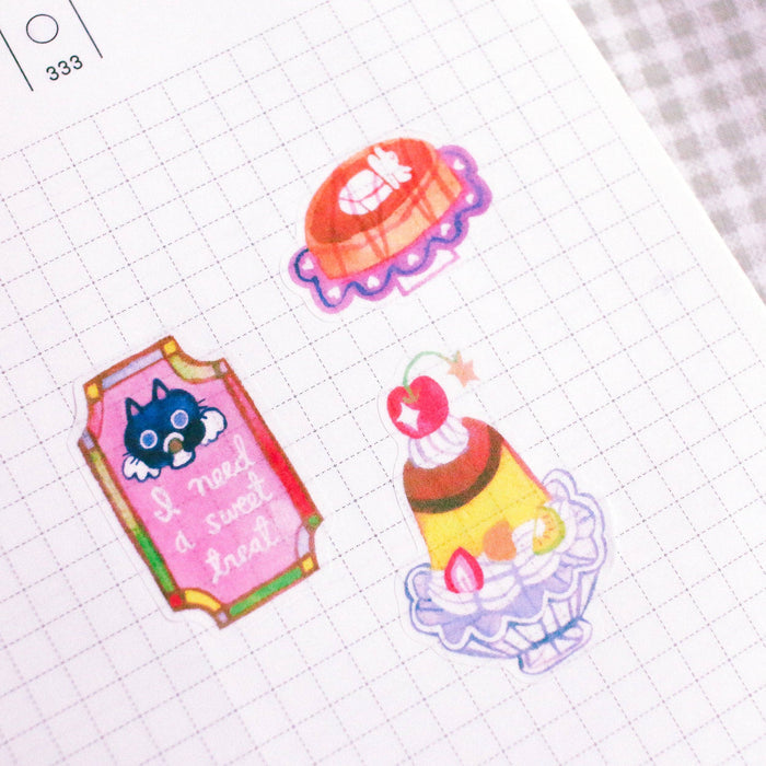 'Dessert at the Kissaten' A6 Sticker Sheet