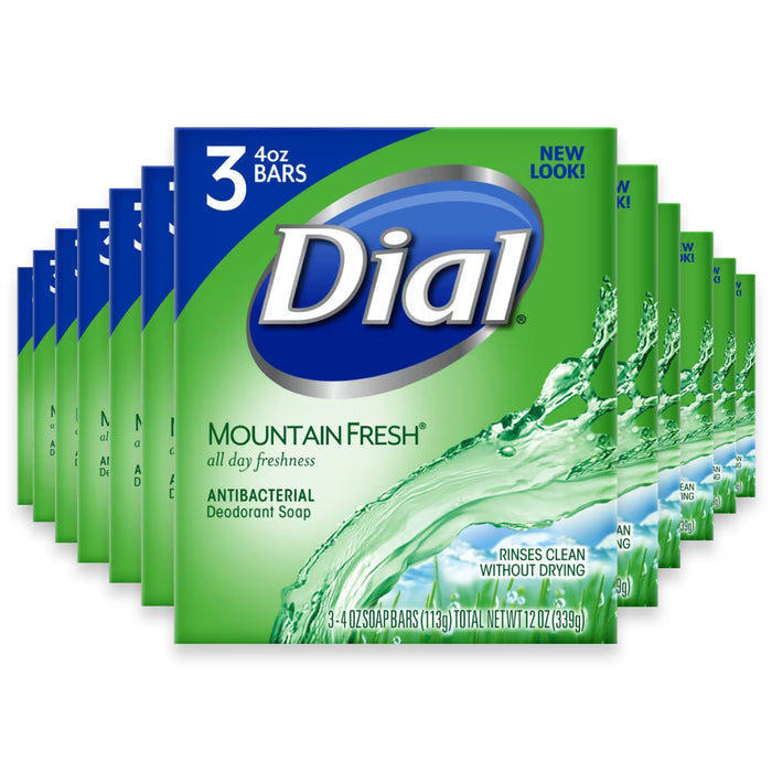 Dial Mountain Fresh Bar Soap, 4 oz - 3 Ct - 12 Pack