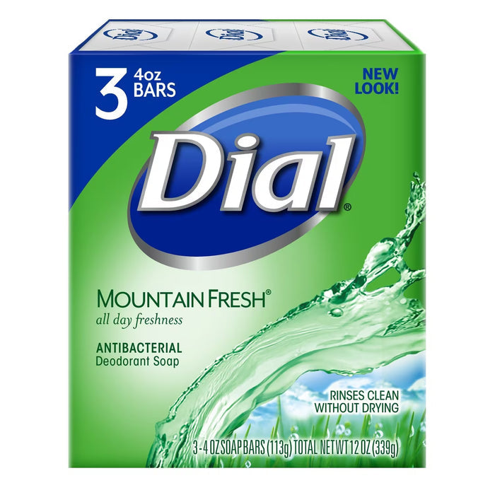 Dial Mountain Fresh Bar Soap, 4 oz - 3 Ct - 12 Pack