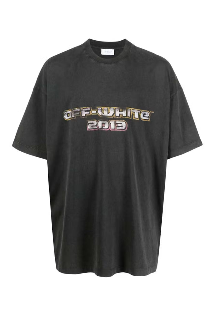 OFF-WHITE DIGIT BACCHUS CREWNECK T-SHIRT (PRE-OWNED)