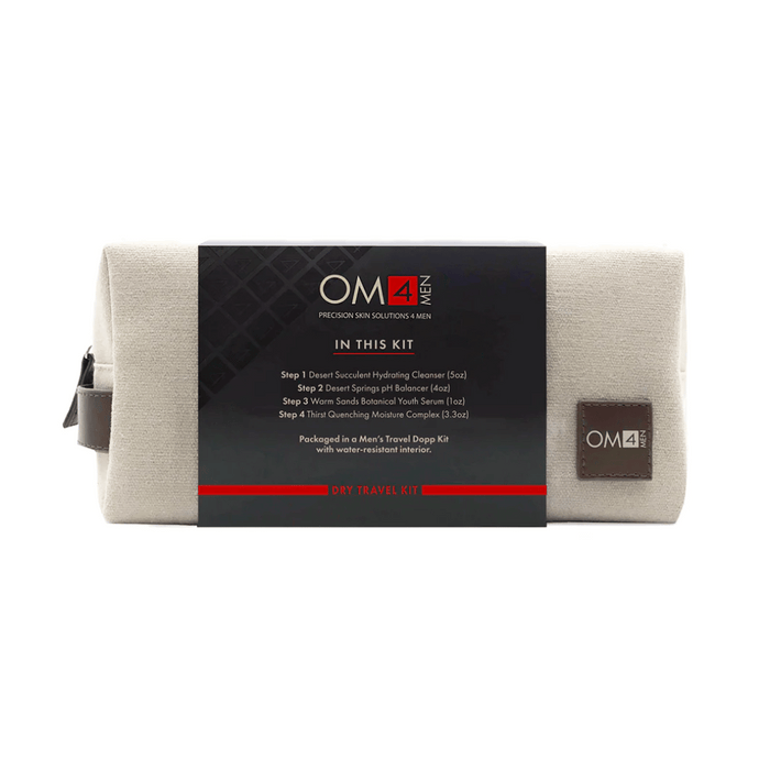 DISCONTINUED - Dry 4-Step RegiMEN & Travel Bag | OM4Men