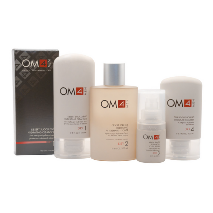 DISCONTINUED - Dry 4-Step RegiMEN & Travel Bag | OM4Men