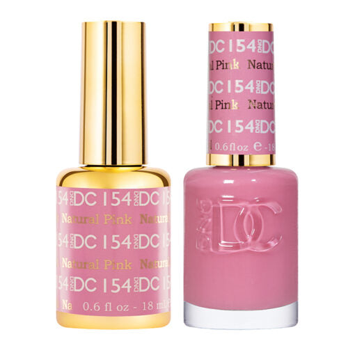 DND DC Duo Gel & Nail Polish 154 - Natural Pink
