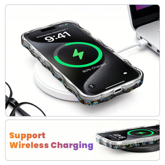 Dragonfly Dreams Wavy Luxe MagSafe Case for iPhone â Capture the magic of the night with the Dragonfly Dreams Wavy Luxe MagSafe Case from Fancy Bands.
