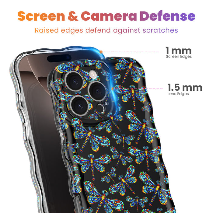 Dragonfly Dreams Wavy Luxe MagSafe Case for iPhone â Capture the magic of the night with the Dragonfly Dreams Wavy Luxe MagSafe Case from Fancy Bands.