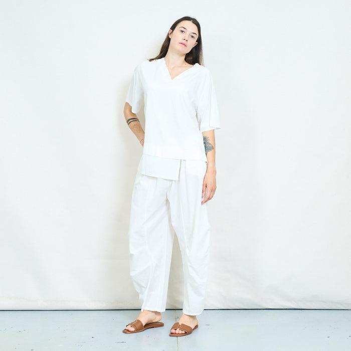 Draped balloon leg trousers wholesale