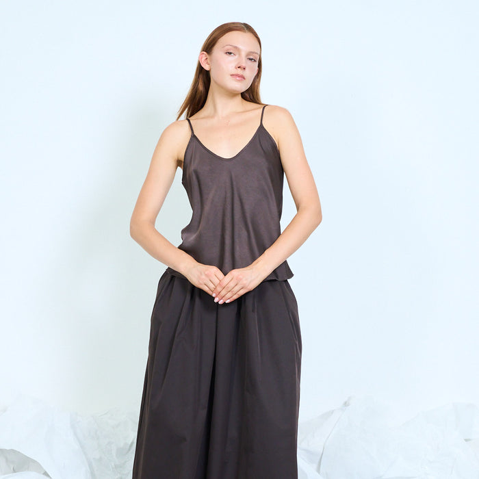 Draped cowl-neck camisole top wholesale