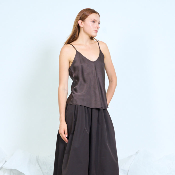Draped cowl-neck camisole top wholesale