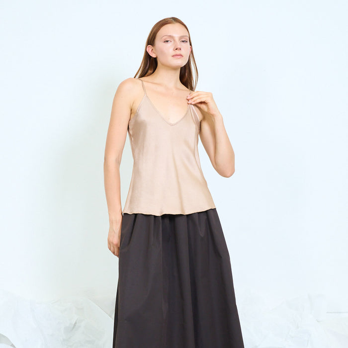 Draped cowl-neck camisole top wholesale