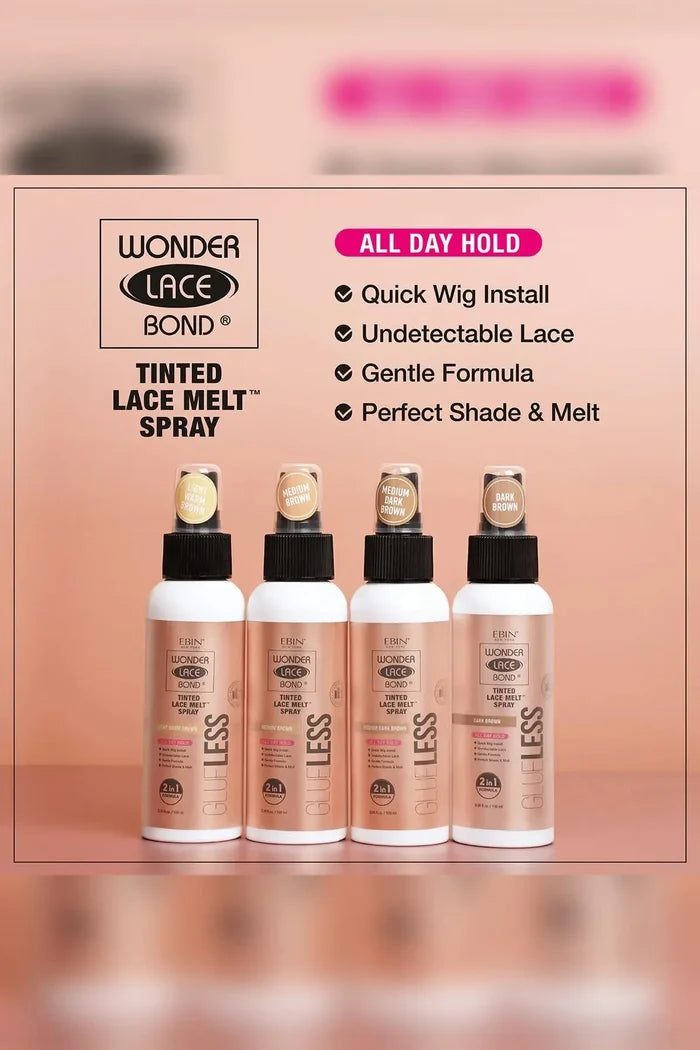 EBIN NEW YORK WONDER LACE BOND GLUELESS TINTED LACE MELT SPRAY EBIN NEW YORK