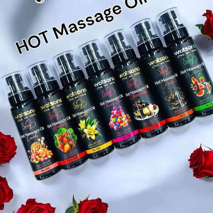 Edible Hot Massage Oil – 120ml - - Pinky Cosmetics -- United Arab Emirates -- Pinky Cosmetics