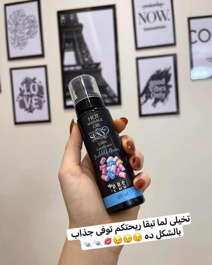 Edible Hot Massage Oil – 120ml - - Pinky Cosmetics -- United Arab Emirates -- Pinky Cosmetics