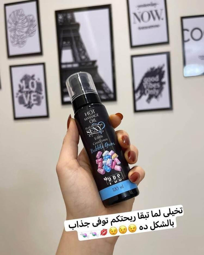Edible Hot Massage Oil – 120ml - - Pinky Cosmetics -- United Arab Emirates -- Pinky Cosmetics