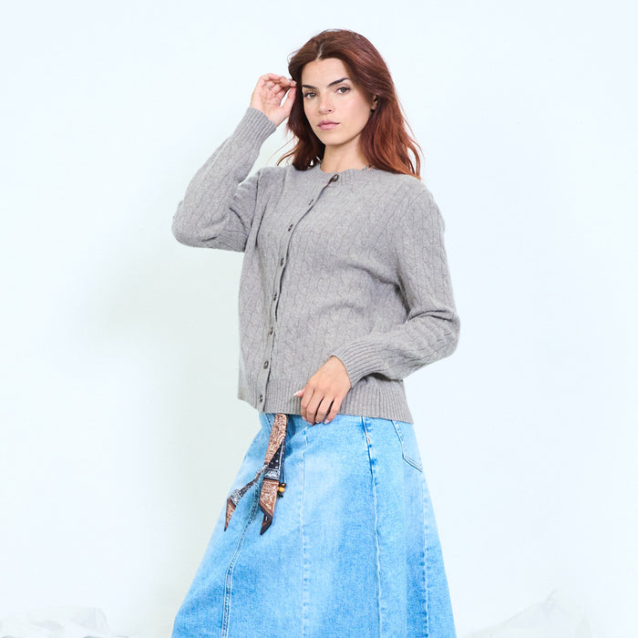 Essential pure wool cardigan wholesale