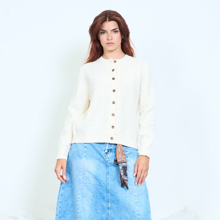 Essential pure wool cardigan wholesale