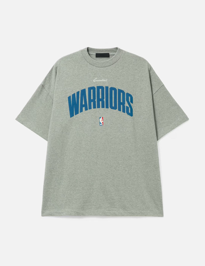 ESSENTIALS 90s NBA WARRIORS HEATHER GREY TEE (BRAND NEW)