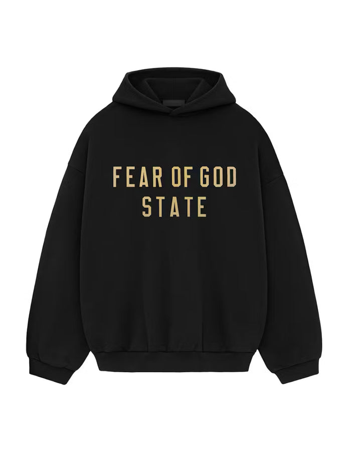 ESSENTIALS FEAR OF GOD STATE BLACK HOODIE (BRAND NEW)