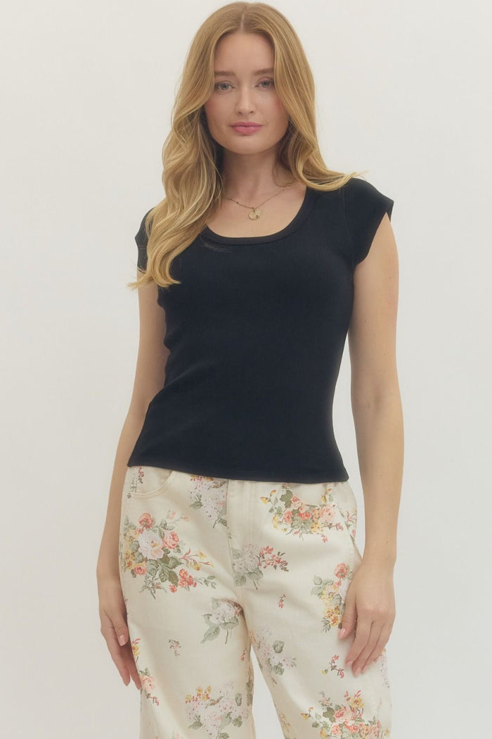 Everyday Essential Cap Sleeve Top 🖤
