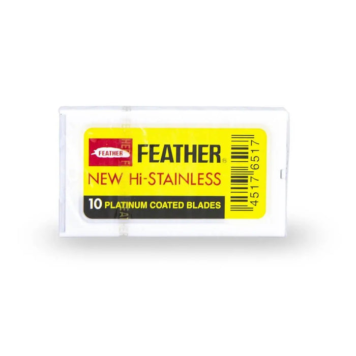 Feather Hi-Stainless Platinum Double-Edge Razor Blades | 200 ct Feather