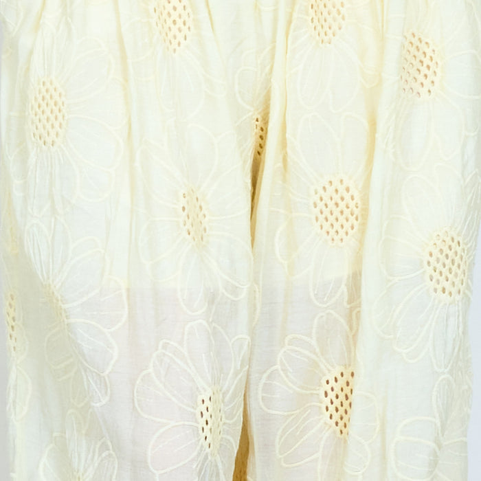 Floral embroidered relaxed jogger trousers wholesale