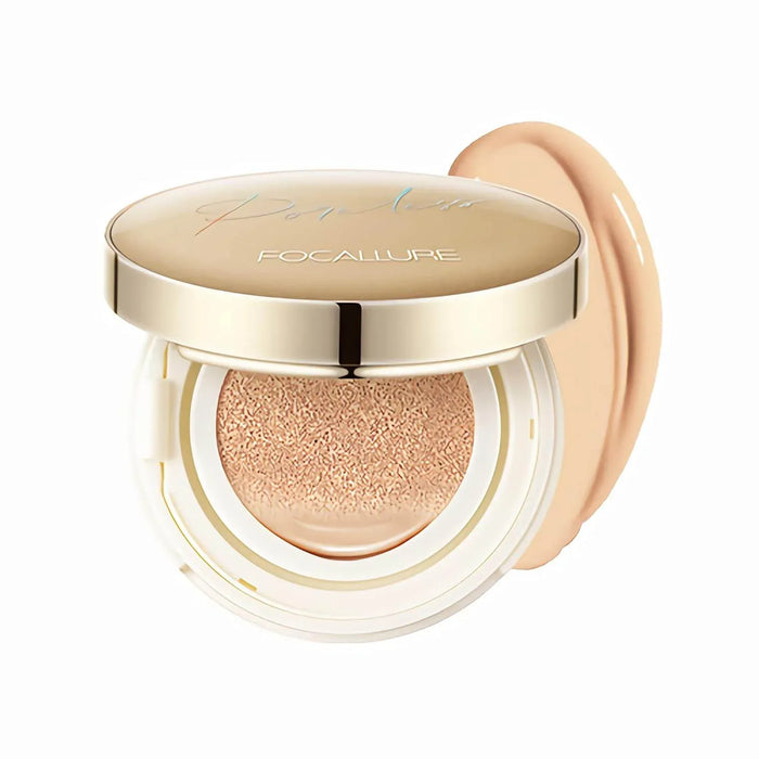 FOCALLURE Poreless BB Cushion Foundation – Full Coverage & Matte Finish - - Pinky Cosmetics -- United Arab Emirates -- Pinky Cosmetics