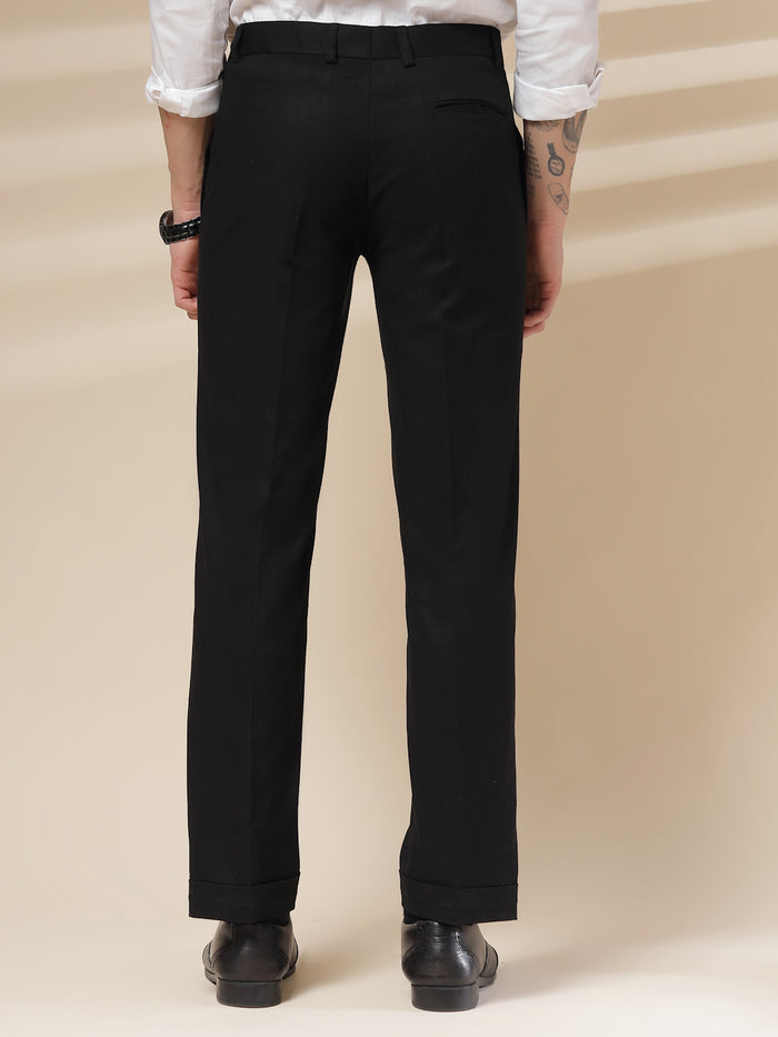 Formal Pleated Linen Gurkha Pants | Boot Cut Fit by ITALIAN VEGA®