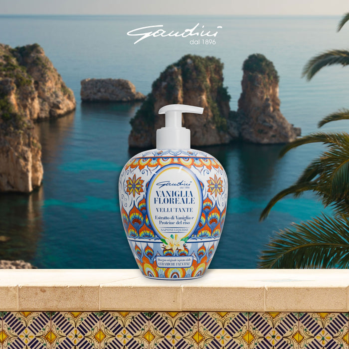 Gandini Italian Maiolica Design Liquid Hand Soap Vanilla - EMPORIO ITALIANO