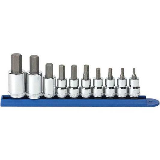 GearWrench 10-Piece Hex Bit Metric Socket Set, 3/8" & 1/2" Drives