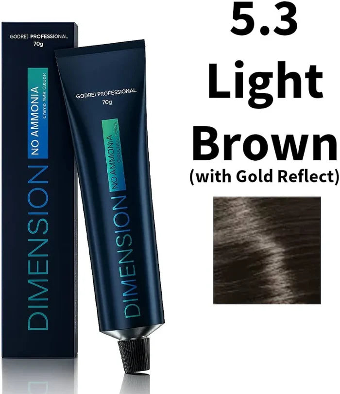 Godrej Professional Dimension No Ammonia Hair Colour 5.3 Light Brown, 70g