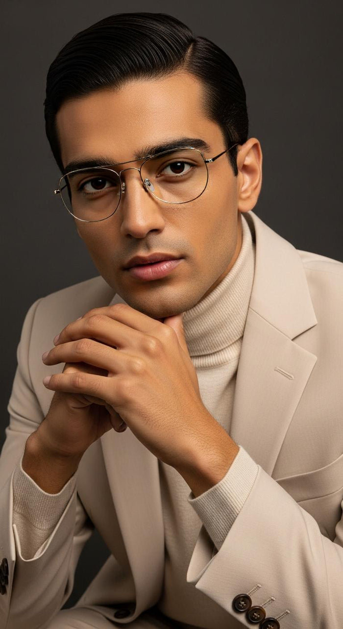 Golden Brown Aviator Full Rim