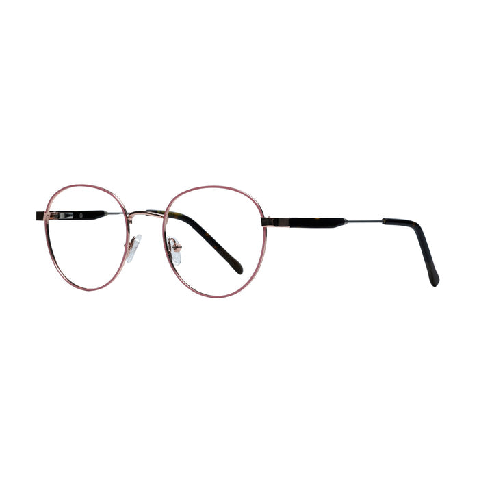 Golden & Pink Round Full Rim
