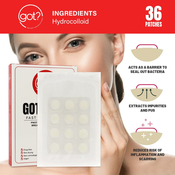 Got Zits? Fast Absorption Patches 36 pack