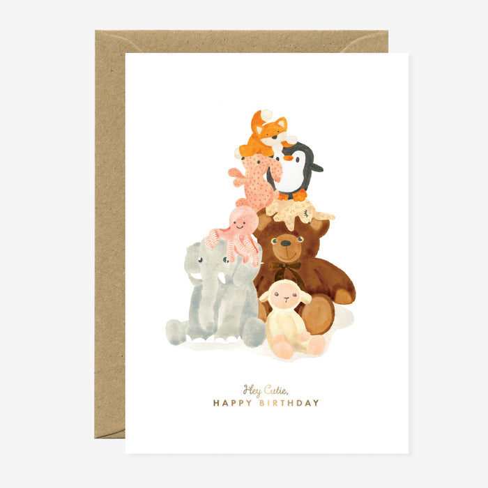 Greeting Card - Hey Cutie, Happy Birthday