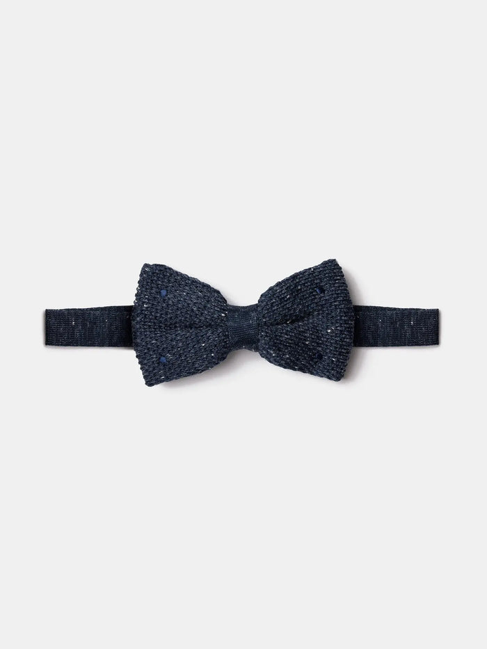 Grey Knitted Bow Tie - BRABION